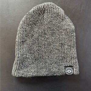 “Doughnuts & Deadlifts” Gray Knit Beanie